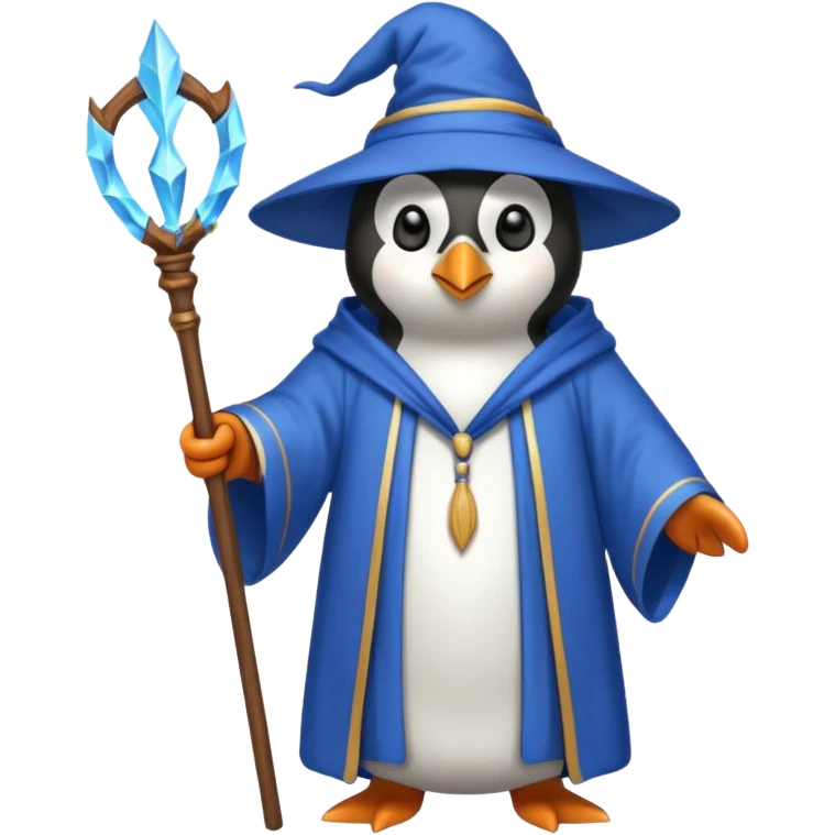 Penguin Wizard emoji
