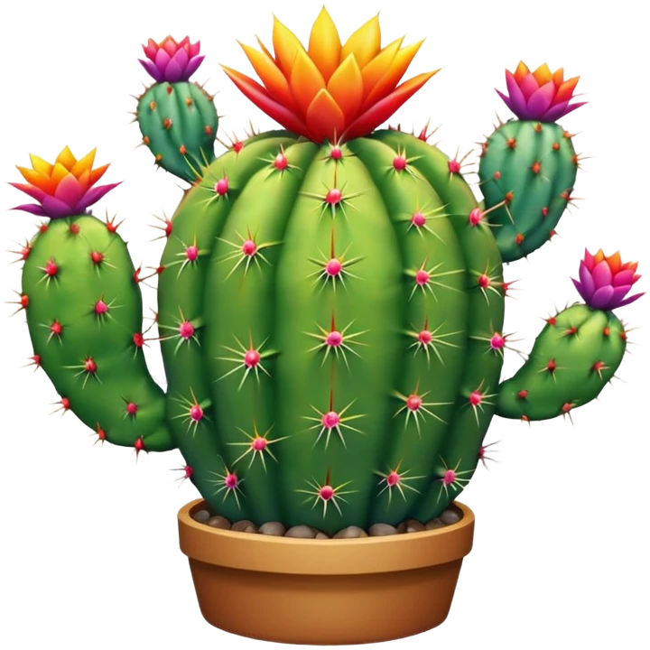 Rainbow cactus  emoji