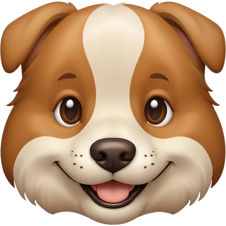 Cara de perro sonriendo  emoji