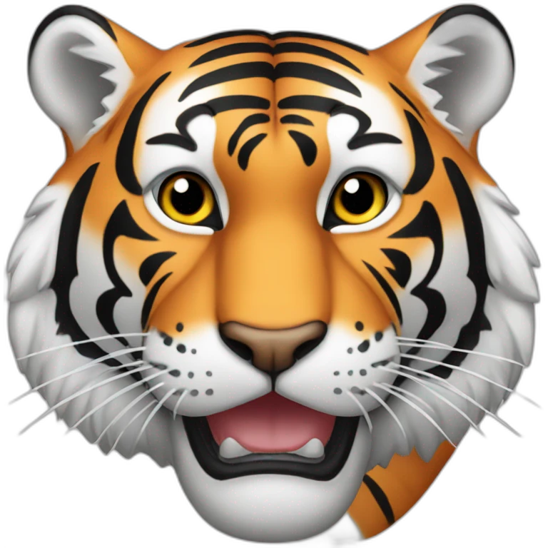 Tiger with brand Flesh Air emoji