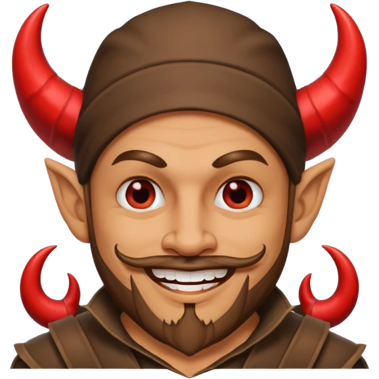 Emoji de bandido con diablito  emoji