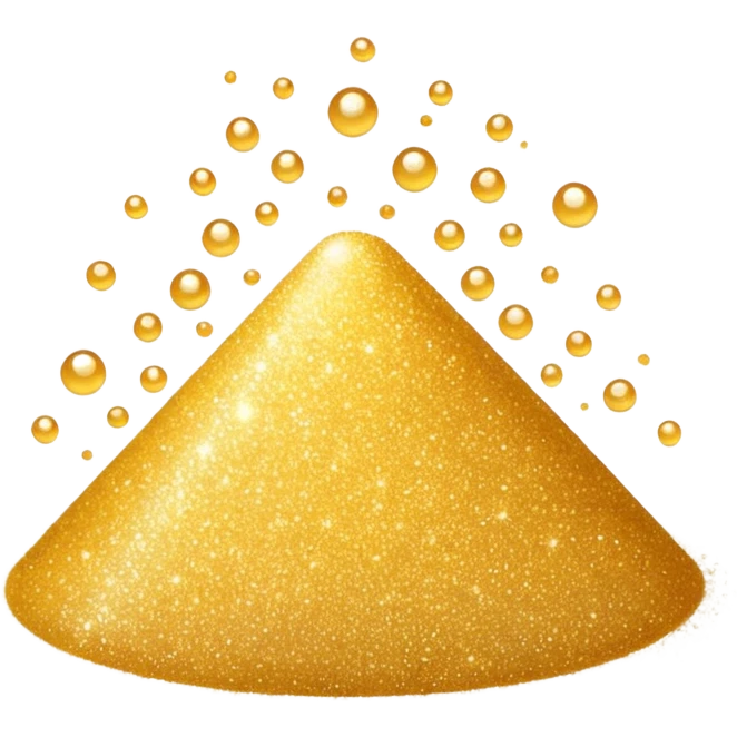  fine, tiny glitter dust, sparkling brightly like magical dust. Small particles, glossy, smooth, soft shadows, white background.

 emoji