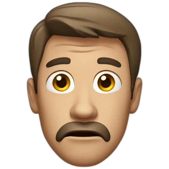 man shocking emoji