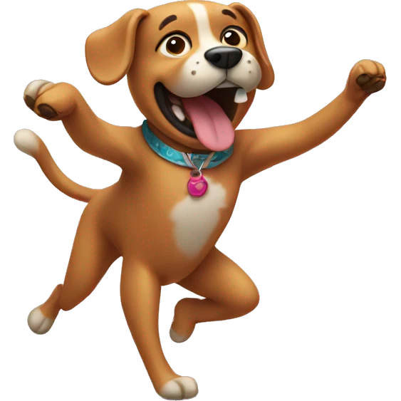 dancing dog  emoji