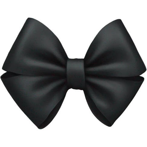 Black bow emoji