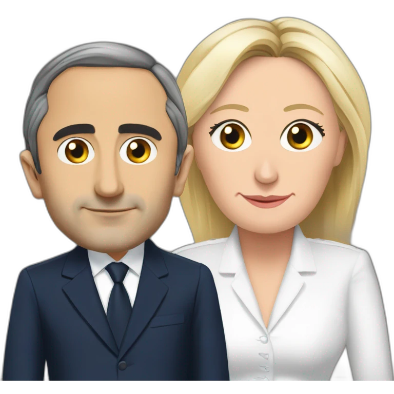 Éric Zemmour et Marine Le Pen emoji