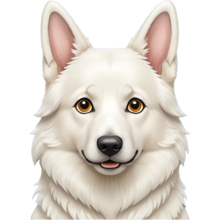 White German Shepherd emoji