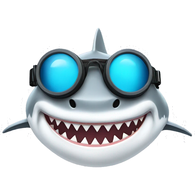 shark with goggles emoji