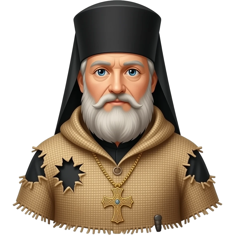 Patriarch Kirill in the torn sackcloth clothes emoji