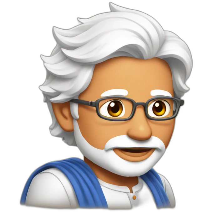 Modi ji  SUPER MAN emoji
