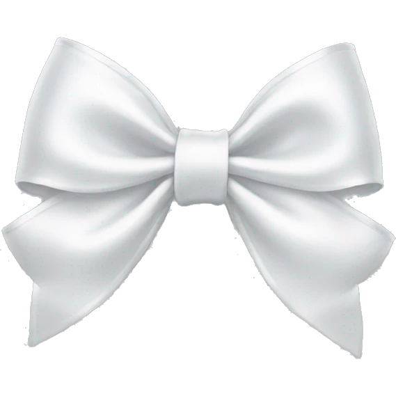 white satin bow emoji