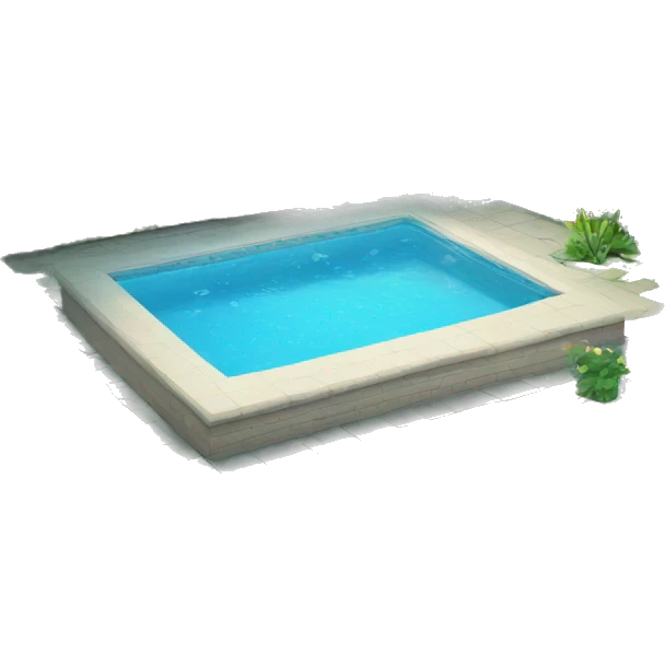 swimming pool in garden emoji
