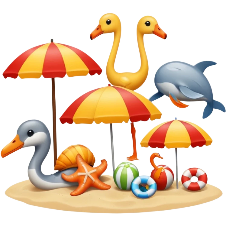 Beach animals classy emoji