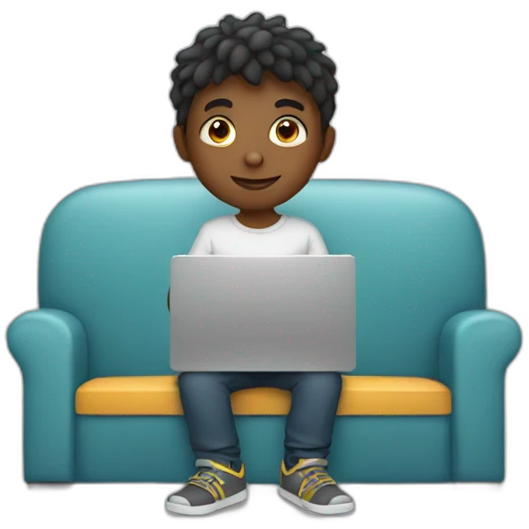 boy with laptop emoji