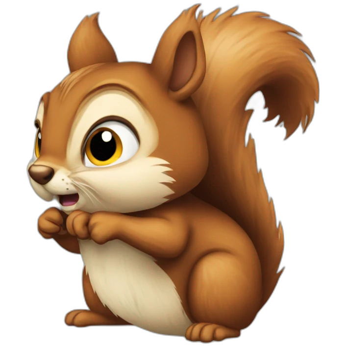 the frightened squirrel emoji