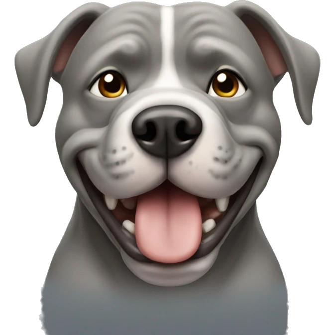 gray bully dog emoji