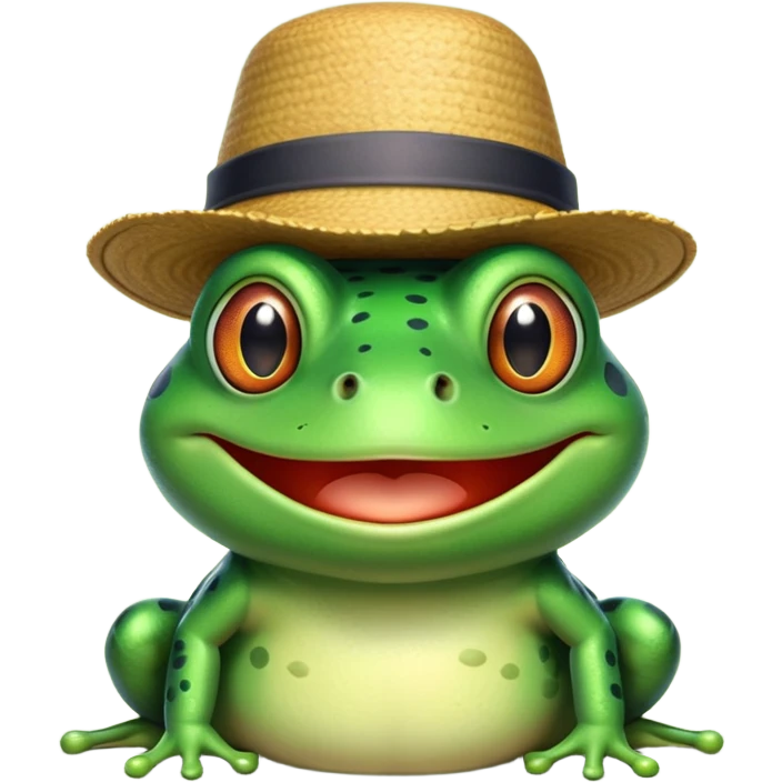 frog in a hat emoji