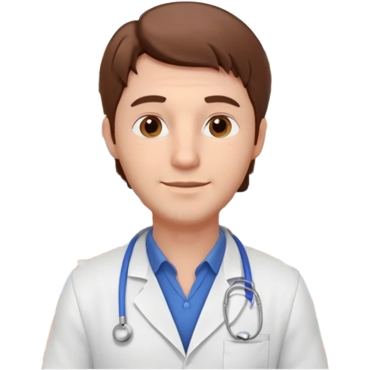 male pharmacist portrait, head and shoulders only, wearing a pharmacy apron, friendly expression, medicine shelves visible in background, retail pharmacy vibe, 3D cartoon, mobile game icon style, no text, no watermark
 emoji
