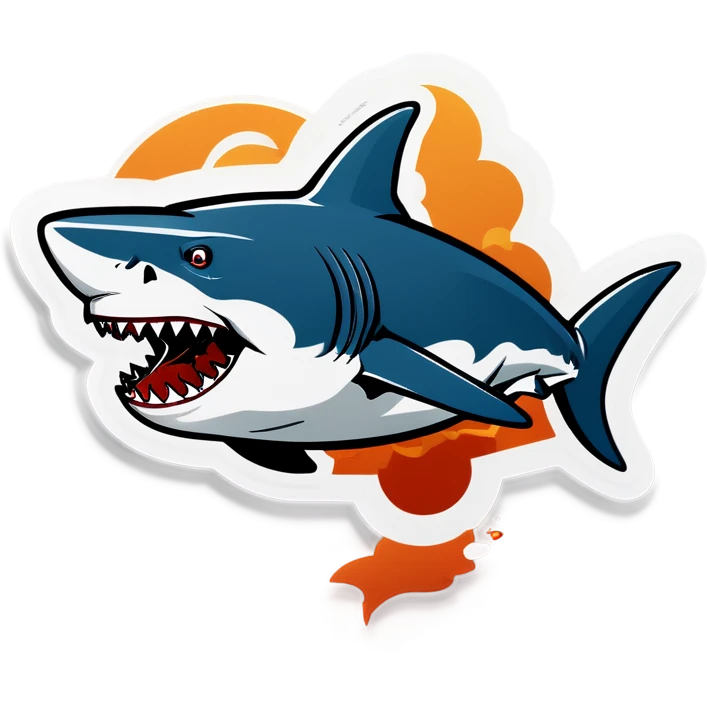 Shark with a cigar emoji