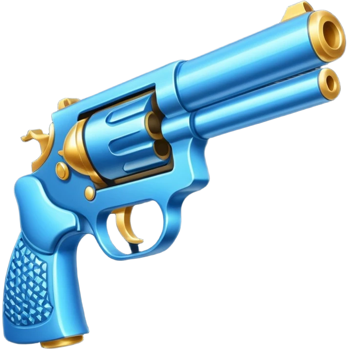 glitter blue cian gun emoji
