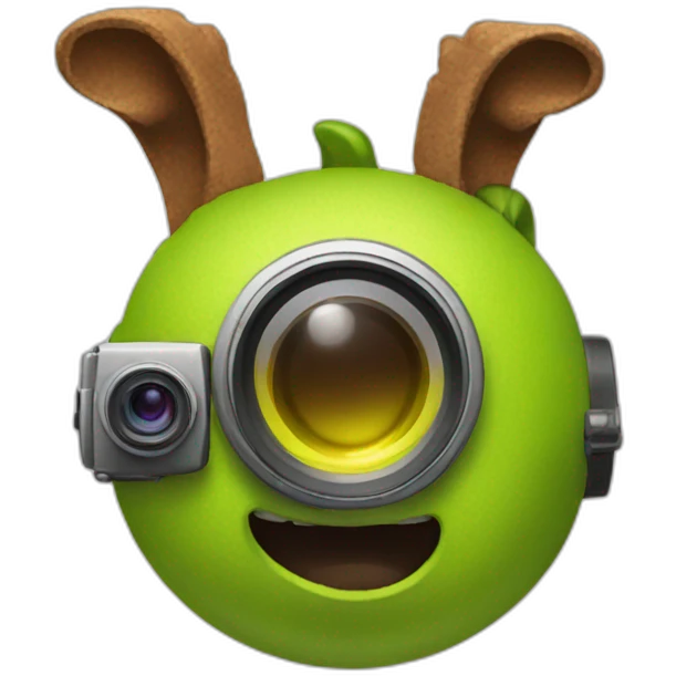 camera with shrek ears emoji