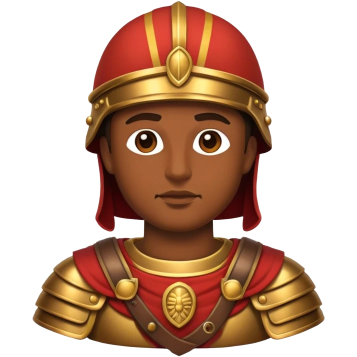 Cinematic Realistic Botero Bronze Roman fat Soldier Emoji. emoji