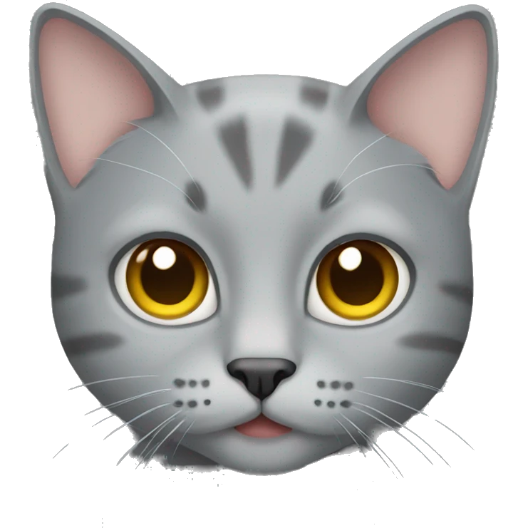 Gray cat emoji