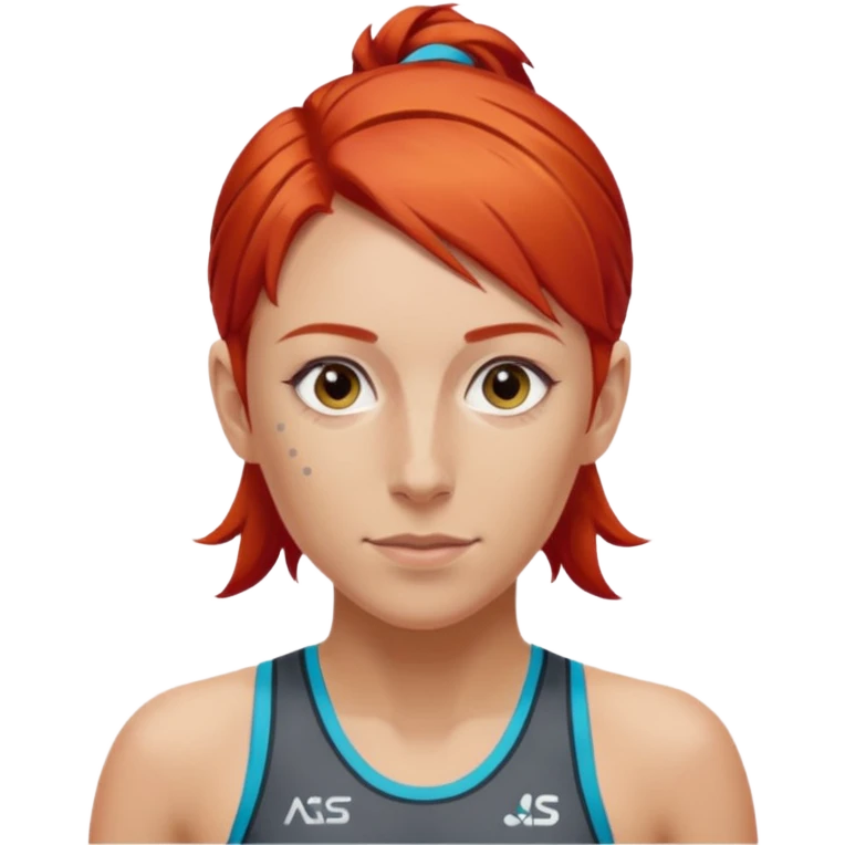 Triathlon Mhairi red hair emoji