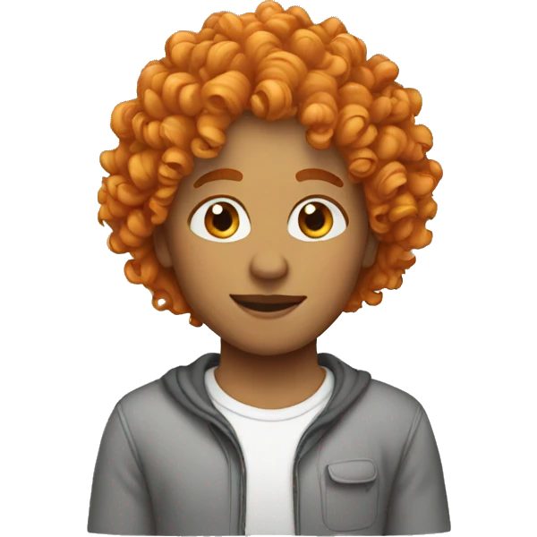 orange curly hair emoji