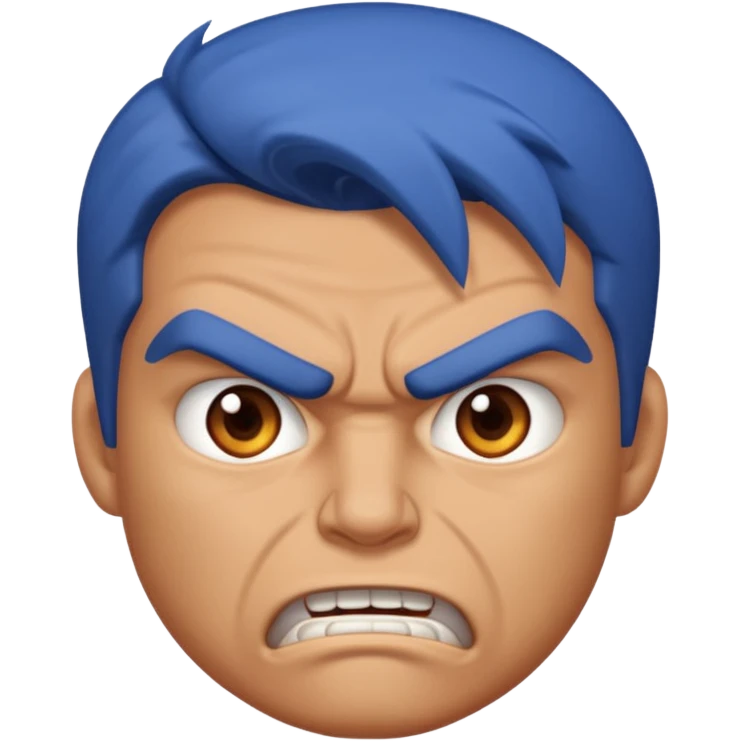 Créame una imagen de Ethan de Blu strike enojado emoji