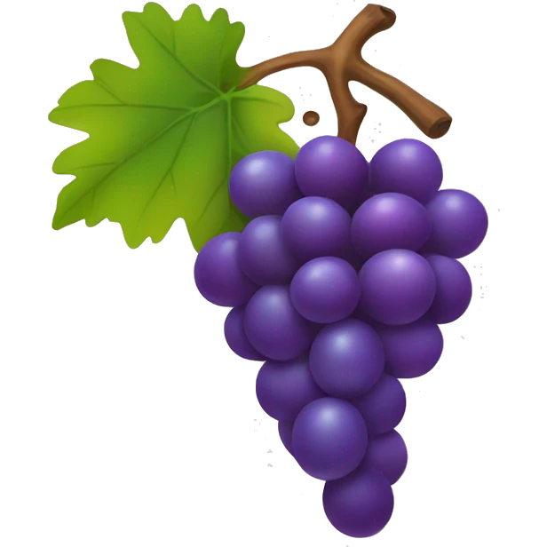 Rinbow grape emoji