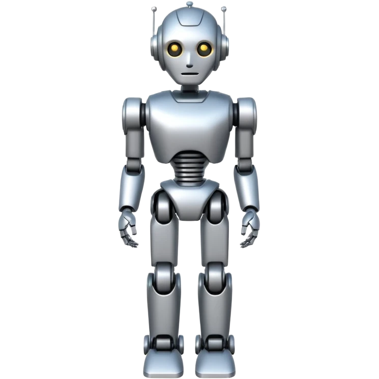 Robot Silent Companion, Full body. emoji