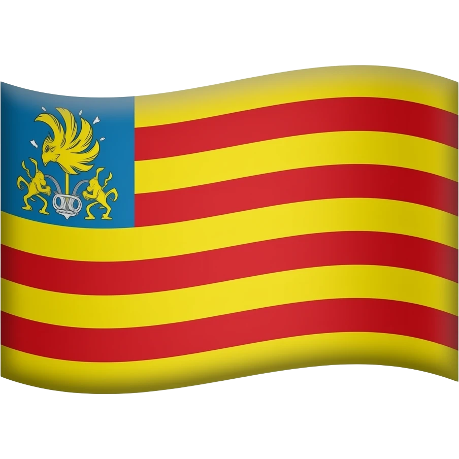 Bandera señera Comunidad Valenciana emoji