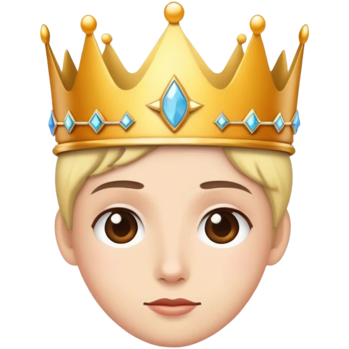 Wearing a crown emoji