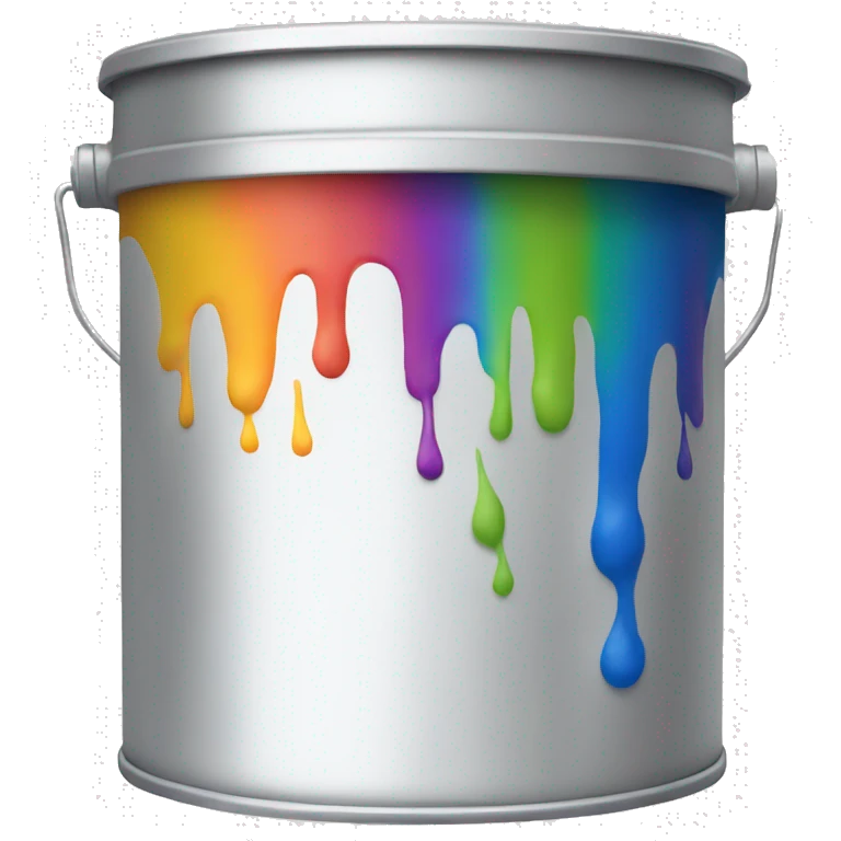 Paint tin with rainbow paint inside  emoji