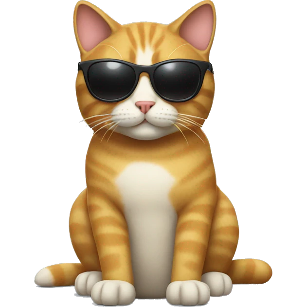 Cat with sunglasses emoji