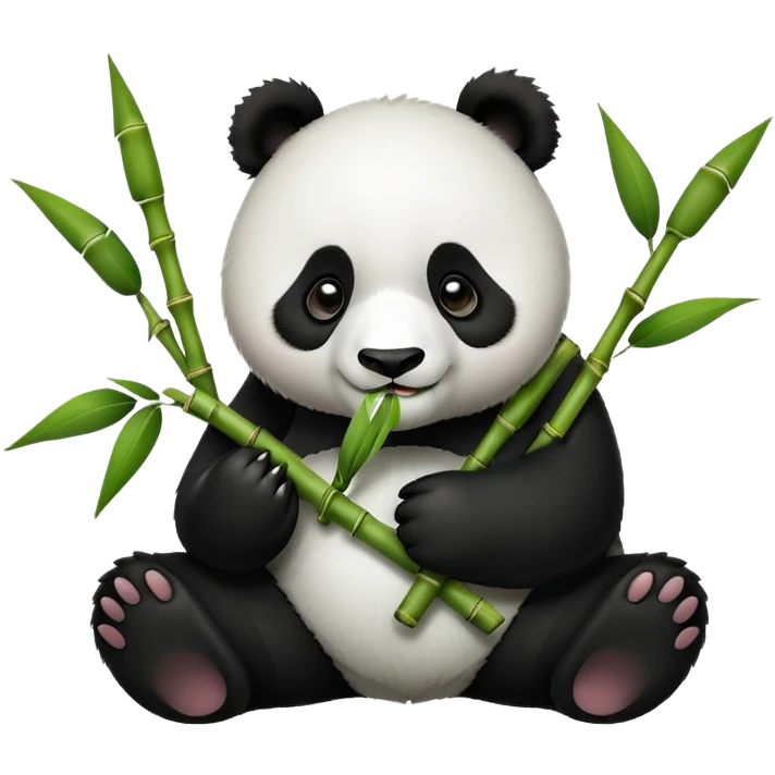 panda eating bamboo  emoji