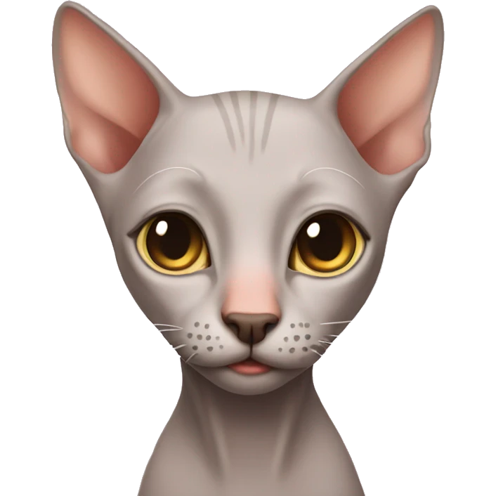 Hairless cat emoji