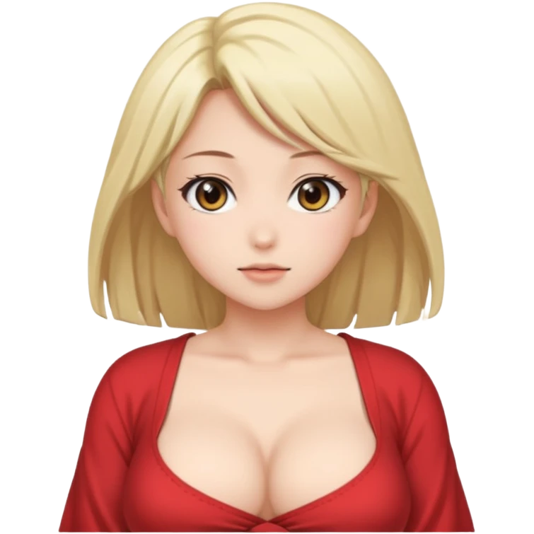 Голоя аниме тянка с большим сиськами  emoji