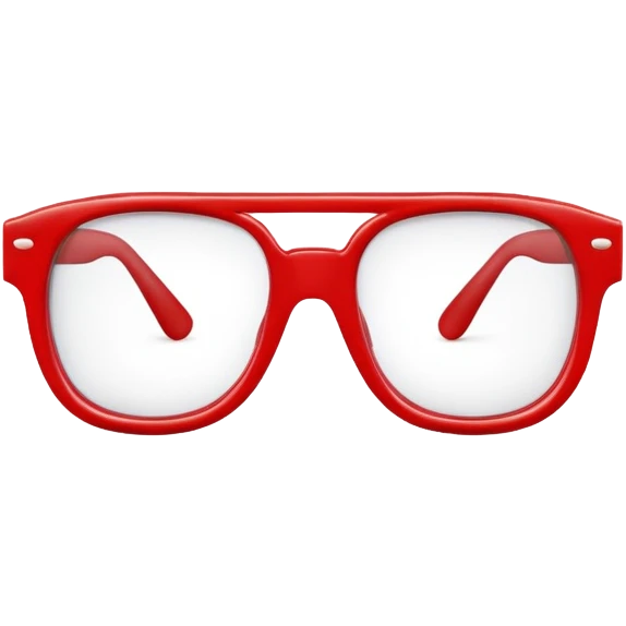 Red glasses emoji