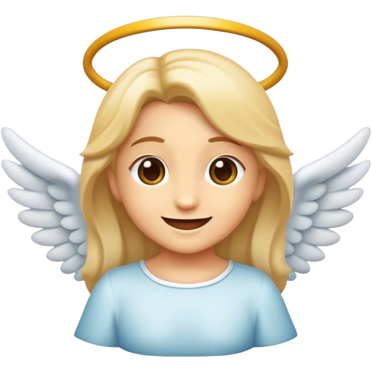 emoji de um anjo com um sorriso maldoso emoji