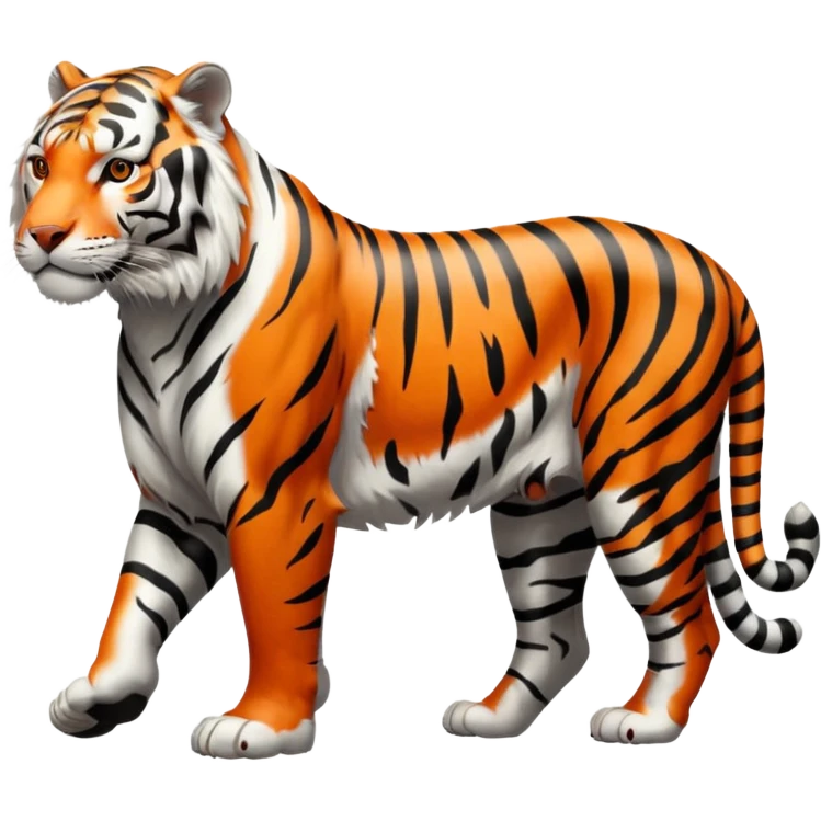 white tiger going emoji