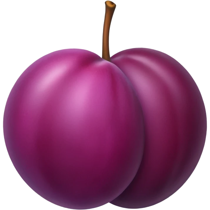 Plum emoji