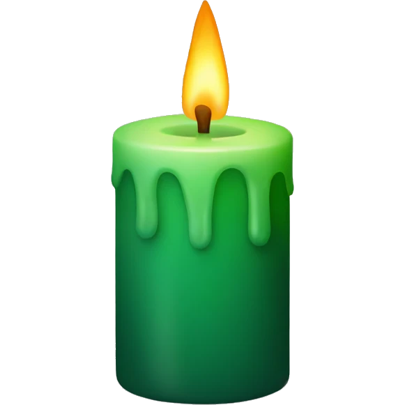 candle green emoji