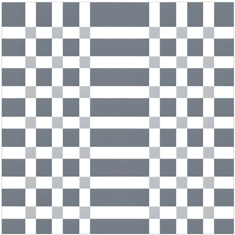 Gray and white checkered pattern, 8x8 grid, minimalist design, flat colors emoji