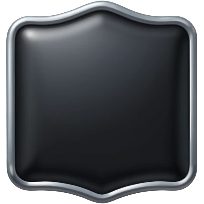 rectangular black shield emoji