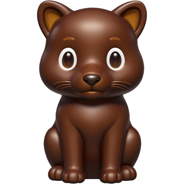 chocolate animal statue emoji