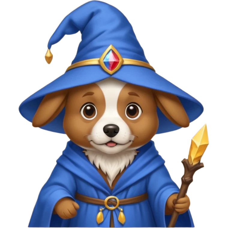 Dog wizard emoji