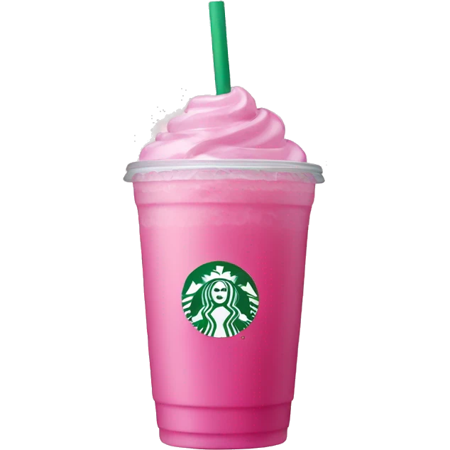 Pink drink Starbucks emoji