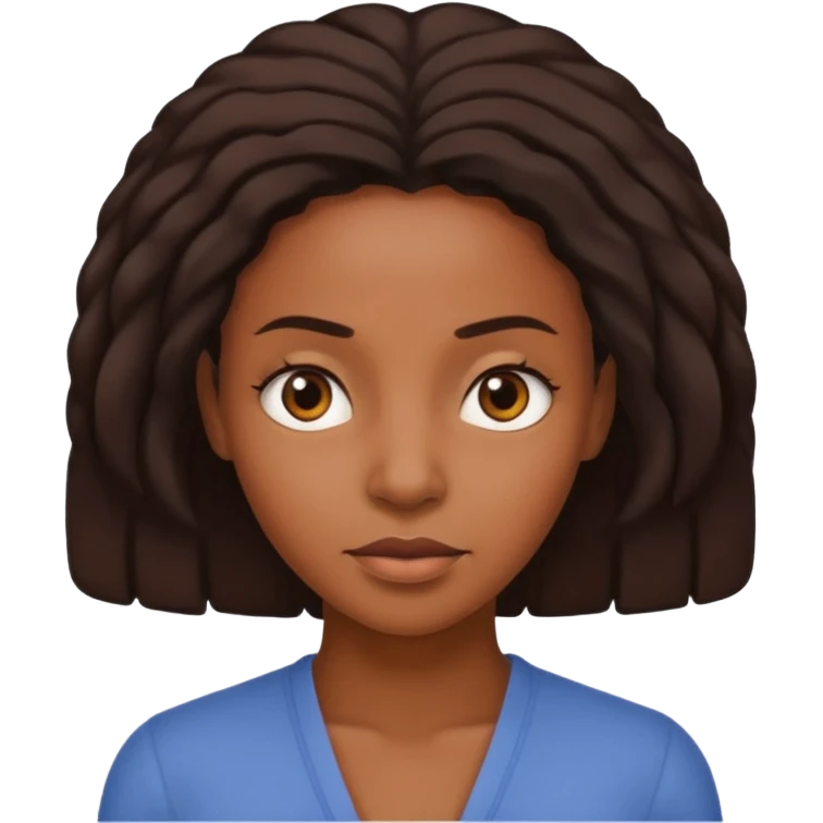 black woman mug shot emoji